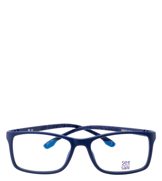 SeeSaw SS3018C349/16 Blue Rectangular Eye Frames for Kids
