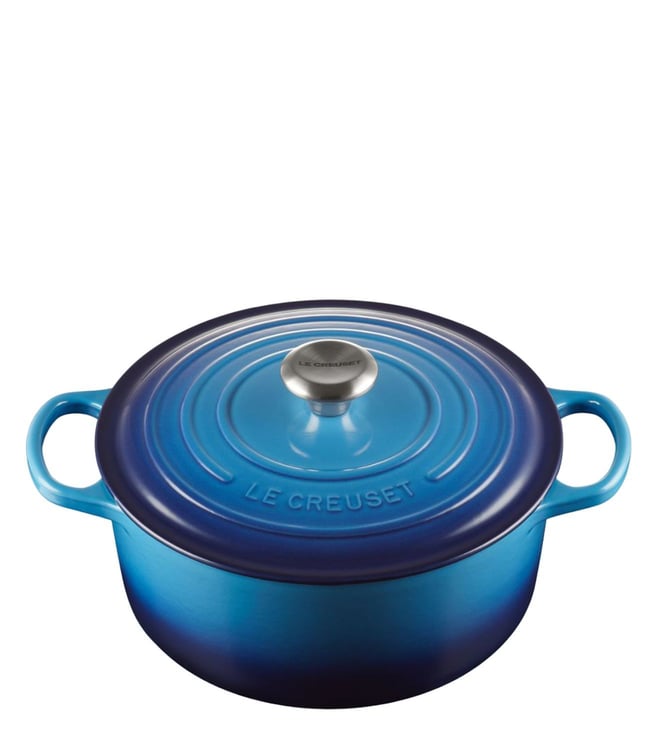 Buy Le Creuset Azure Blue Cast Iron Evo Round Casserole - 26 cm