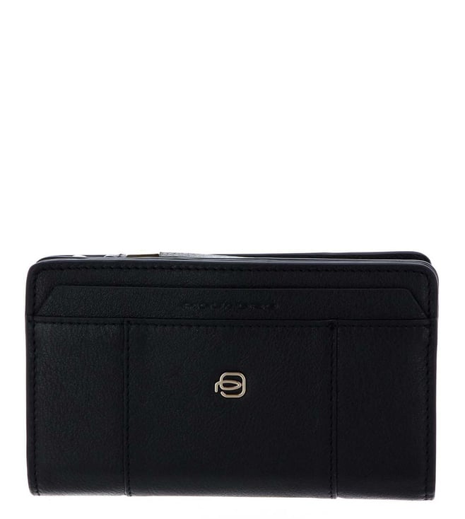 PIQUADRO card case Black Square Vertical Wallet Testa Di Moro, Buy bags,  purses & accessories online