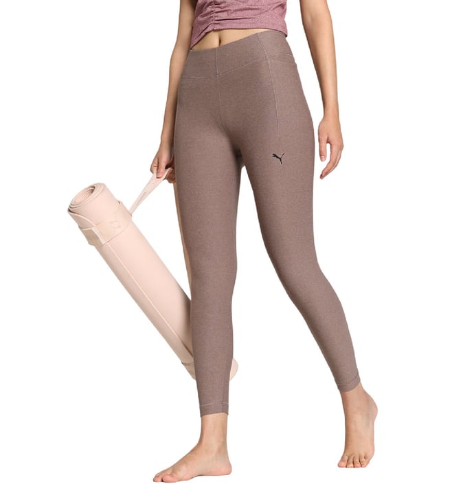Buy Puma Aubergine Animal Print Tight Fit Tights for Women Online