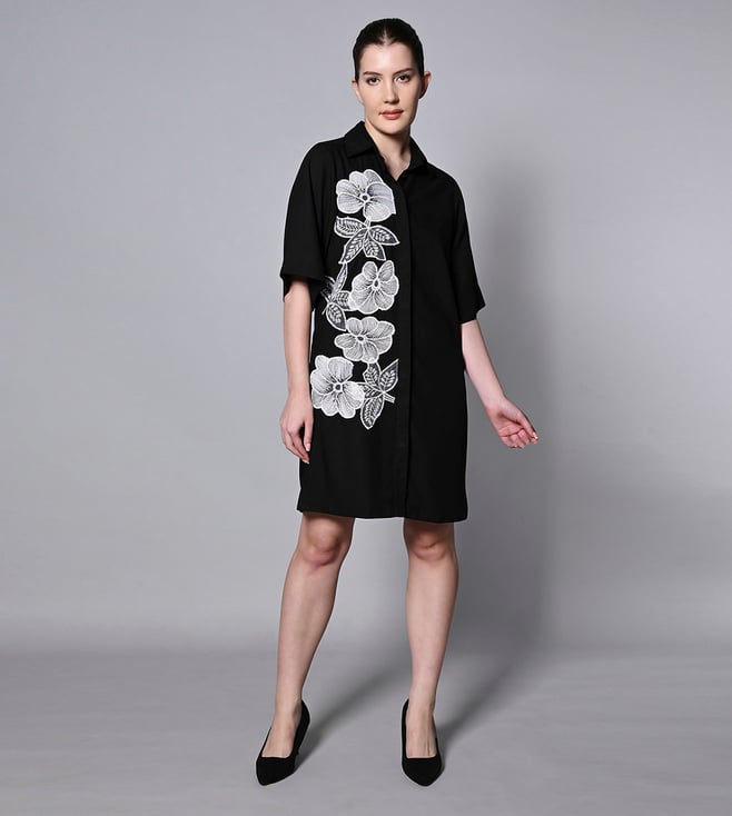 princess polly baby blue dress Pretty Lace Dress - Navy Blue Dress - Shift Dress - $49.00
