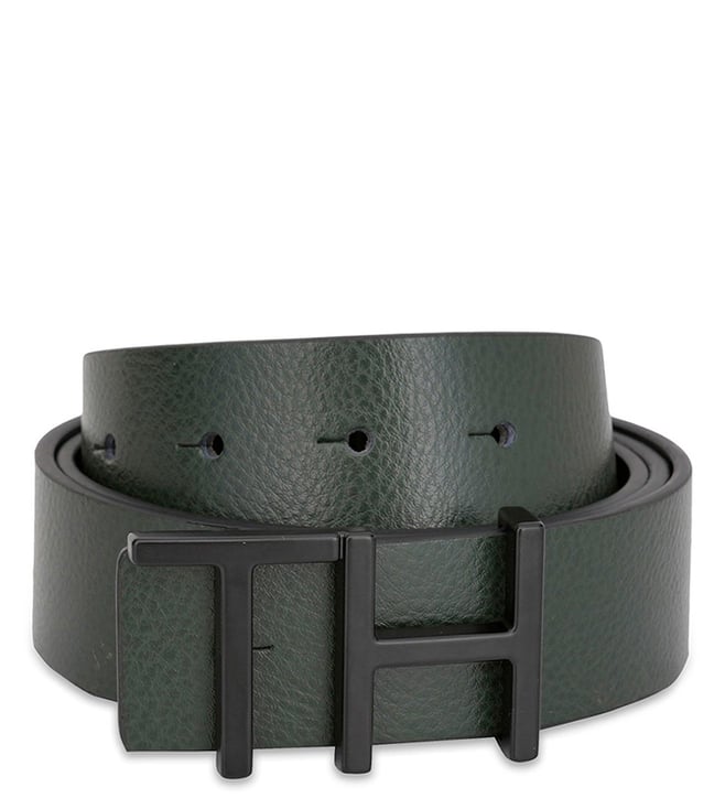 Tommy Hilfiger Mens Leather Braided Belt