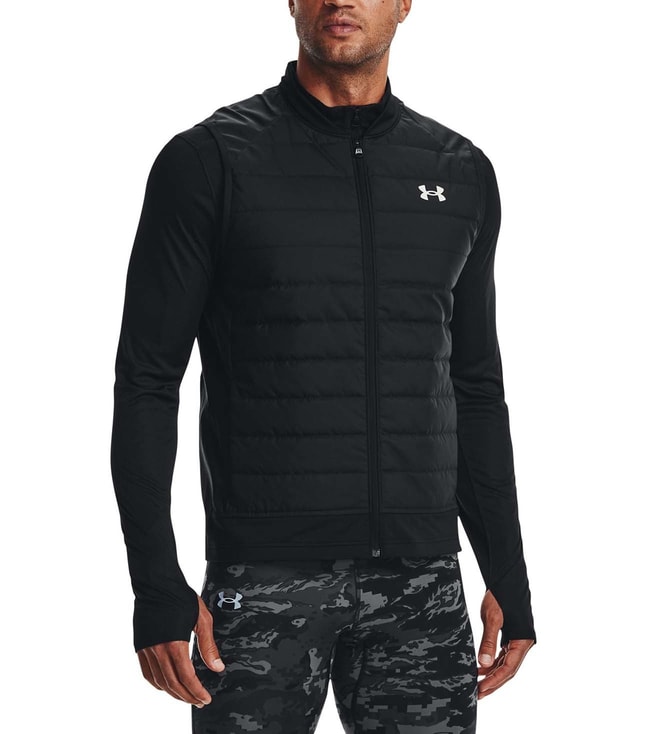 Under Armour Black Slim Fit Quilted Sports Jacket