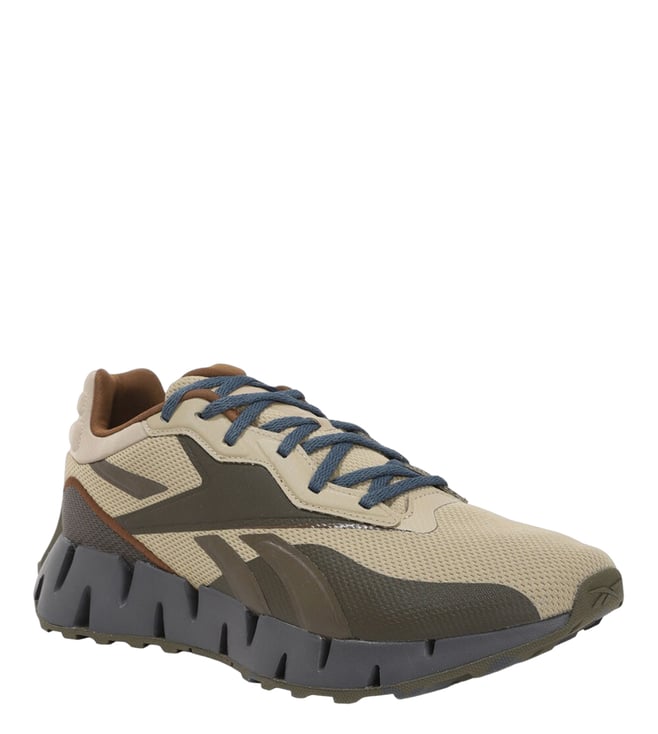 Buy Reebok Men s Zig Dynamica 4 Adventure Beige Running Shoes Online Tata CLiQ Luxury