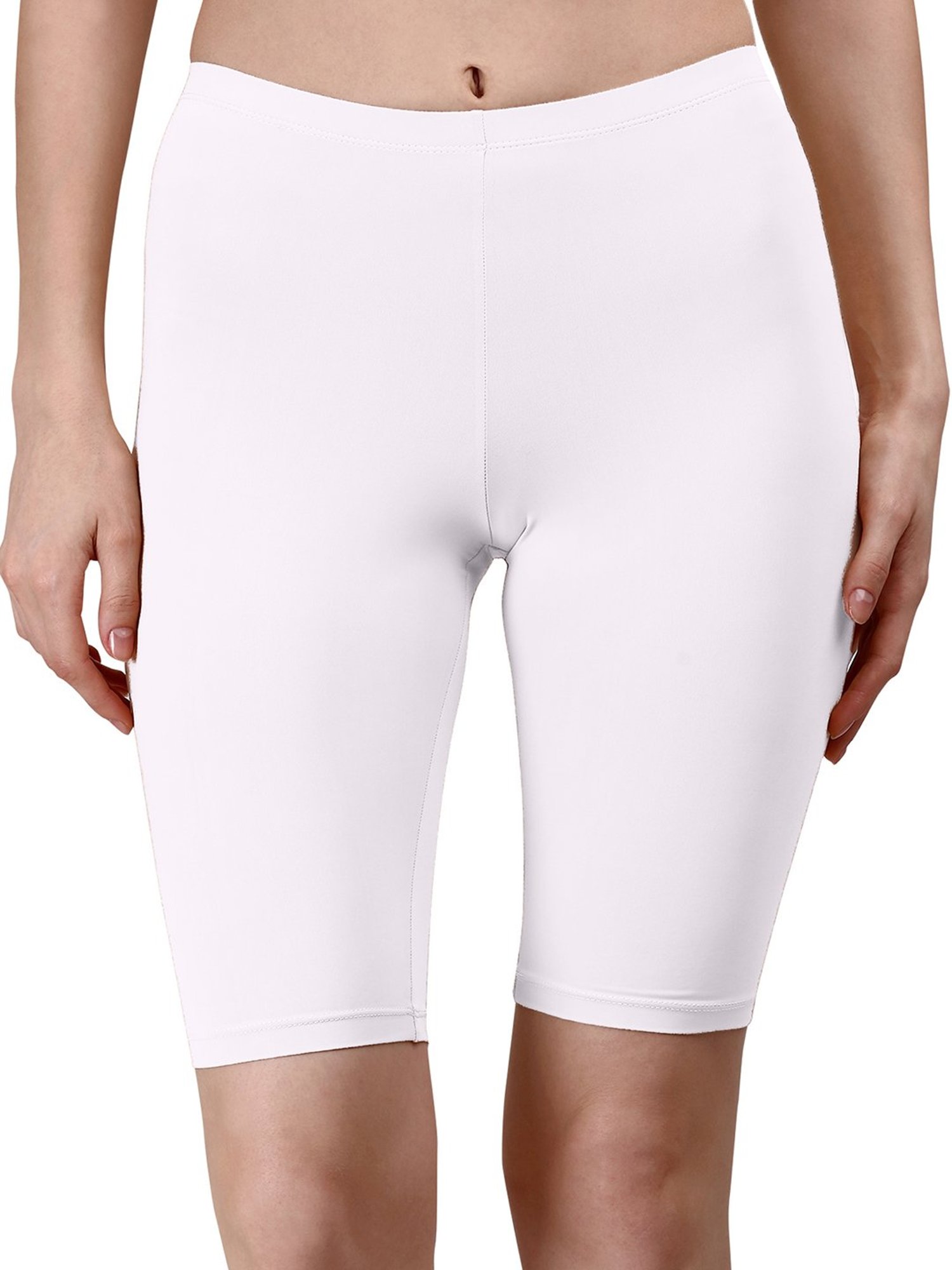 Ladies white cycling shorts online