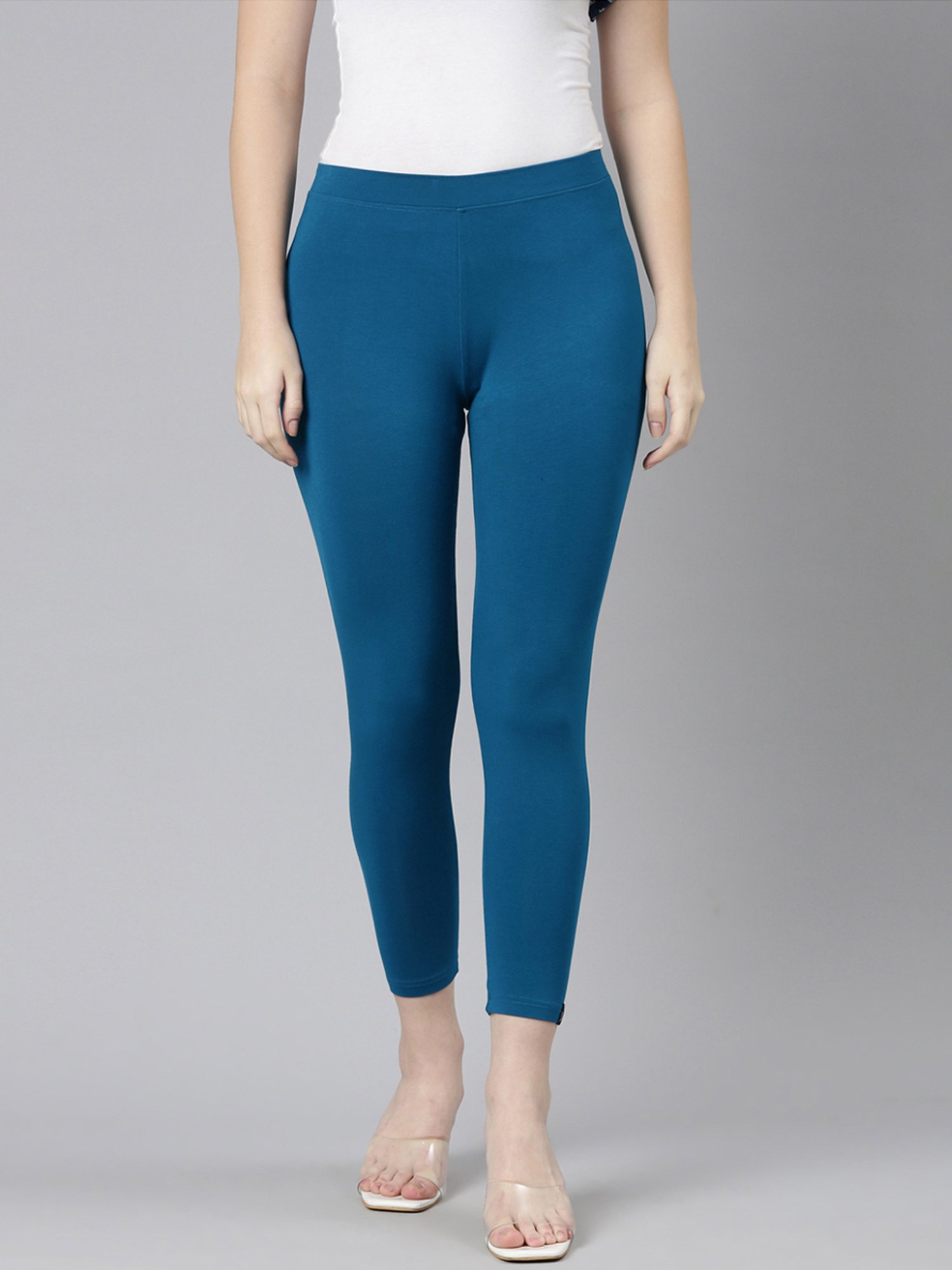 Buy Navy Blue Leggings for Women by BLISSCLUB Online | Ajio.com