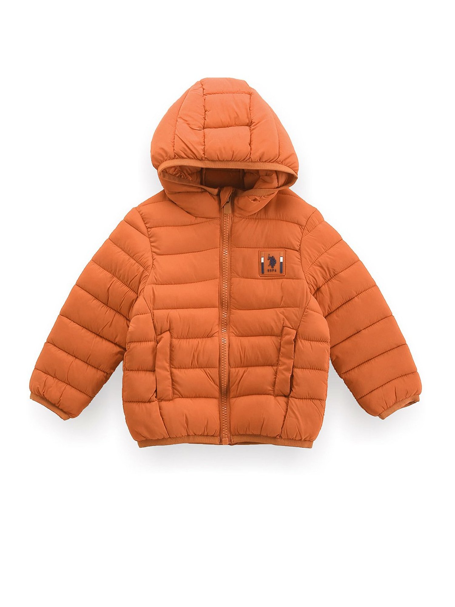 Buy U.S. Polo Assn. Kids Orange Quilted Puffer Jacket for Boys Clothing Online Tata CLiQ