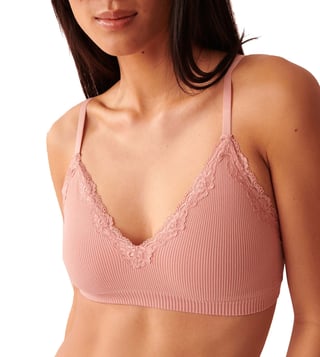 La Vie En Rose Lightly Lined Seamless Ribbed Bralette