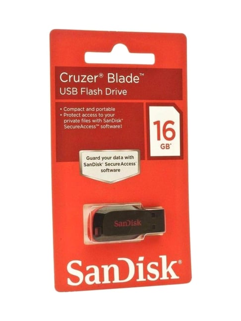 SanDisk 16GB Cruzer Blade CZ50 USB 2.0 Flash Drive (SDCZ50-016G-B35) 