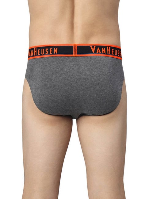 Van Heusen Swift Dry Breathable Solid AIR Series Briefs - Iron Grey