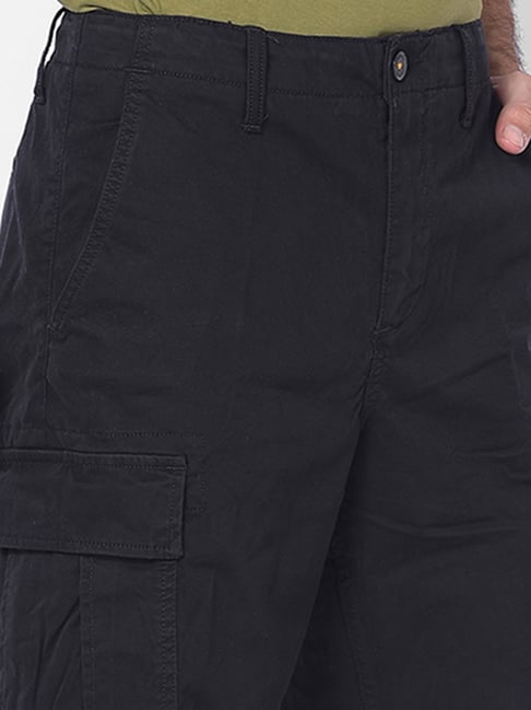 Timberland Black Regular Fit Cargo Shorts