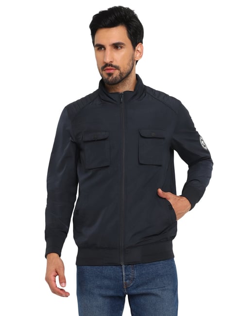 Buy FURO By Red Chief Men Navy Blue Lightweight Padded Jacket - Jackets for  Men 20113070 | Myntra