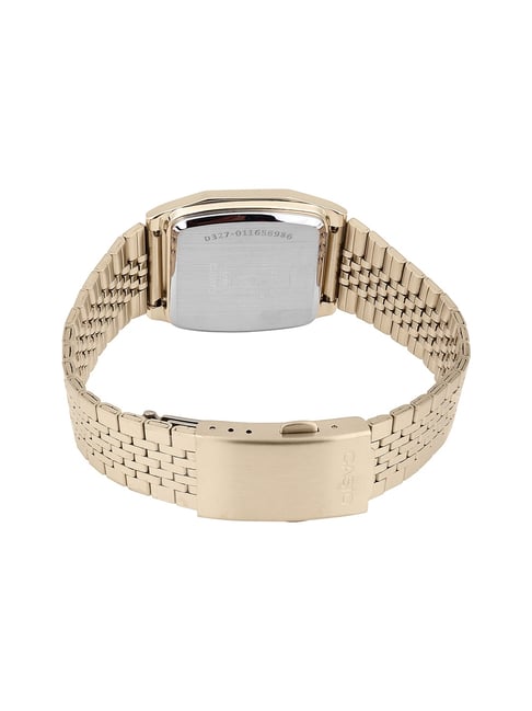 Casio Vintage A1100G-5DF Gold Digital Dial Gold Stainless Steel Band D327