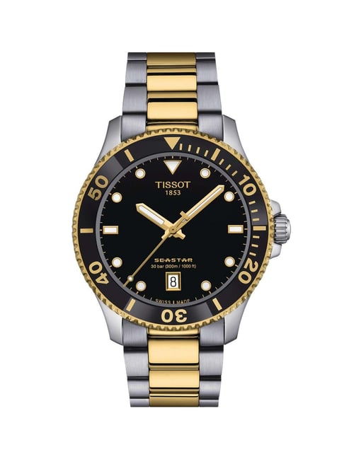 Tissot T-Sport Seastar 1000 Powermatic 80 Black Dial 43mm Watch  T120.407.11.051.