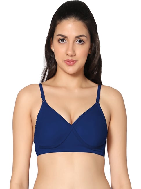 Royal blue non-wired bra