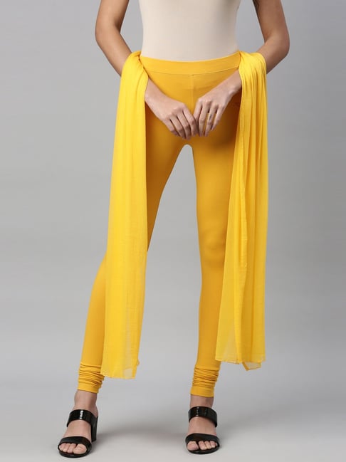 Buy Yellow Leggings for Women by Twin Birds Online