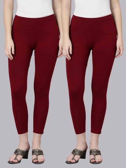TWIN BIRDS Women Pack Of 2 High Ankle Leggings-picture-16