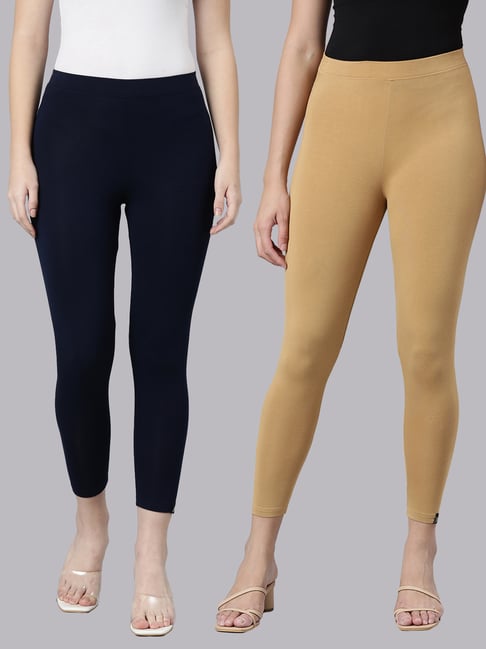 TWIN BIRDS Women Pack Of 2 High Ankle Leggings-picture-35