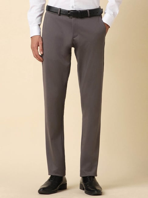 Buy Men Brown Slim Fit Check Casual Trousers Online - 741553 | Allen Solly