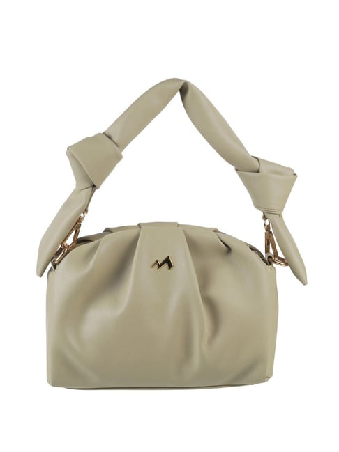 Buy Metro Light Green Synthetic Solid Shoulder Handbag Online At