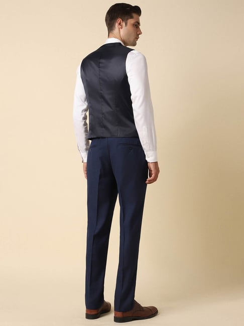 『TSJ SUITS 3P NAVY L』 TSJ SUITS 3P NAVY L』 Buy Allen Solly Navy Blue Slim Fit Three