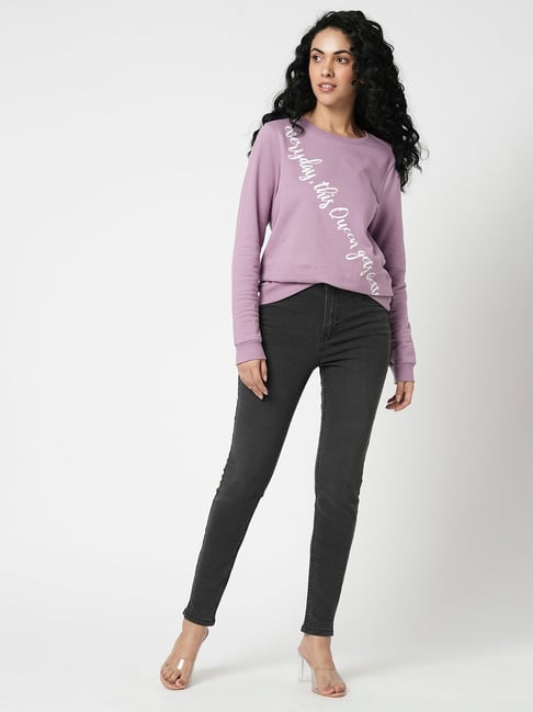 BY VERO MODA Grey Blended Skinny Fit High Rise Jeans