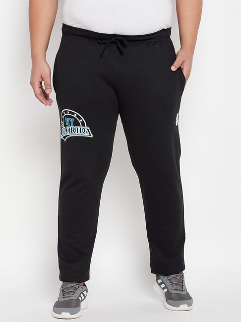 Bigbanana Black Cotton Regular Fit Printed Trackpants-picture-41