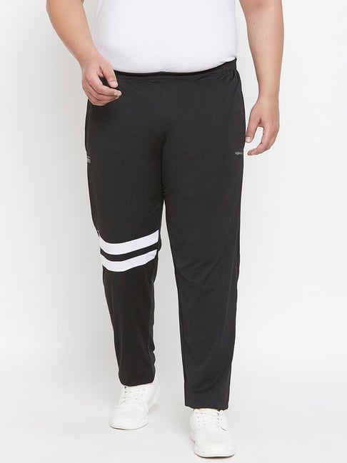 Bigbanana Black Regular Fit Colour Block Trackpants-picture-19
