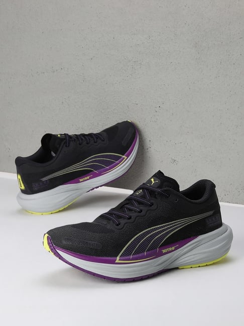 Puma Women's Deviate NITRO 2 WTRepel Black Running Shoes-picture-34