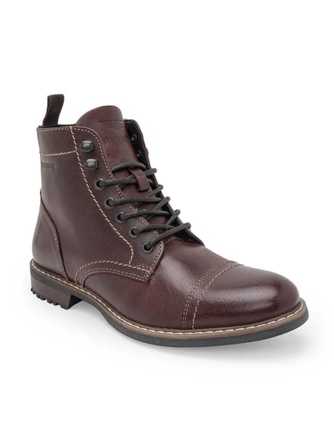 Red Tape Men's Cherry Derby Boots