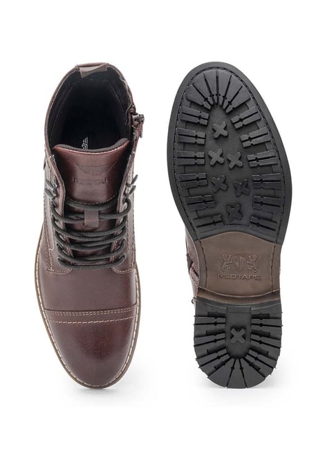 red tape derby boots