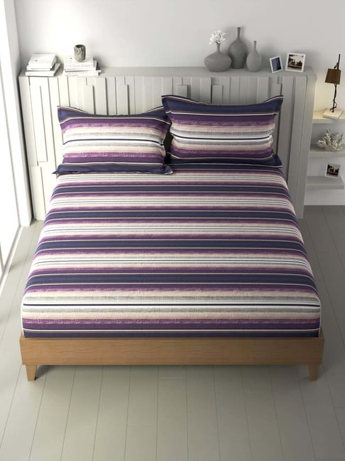 NAUTICA 160 TC Cotton King Geometric Fitted (Elastic) Bedsheet - Buy NAUTICA  160 TC Cotton King Geometric Fitted (Elastic) Bedsheet Online at Best Price  in India