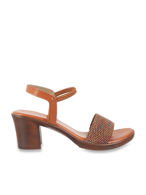 Buy online Mochi Women's Antic Gold Fashion Sandals-3 Uk/india (36