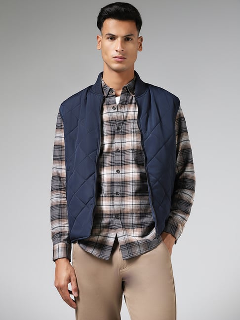 Ascot by Westside Navy Quilt Relaxed Fit Jacket - Price History