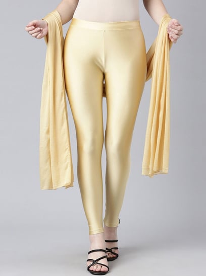 Buy LUX LYRA Women's Churidar Leggings (Gold) at Amazon.in