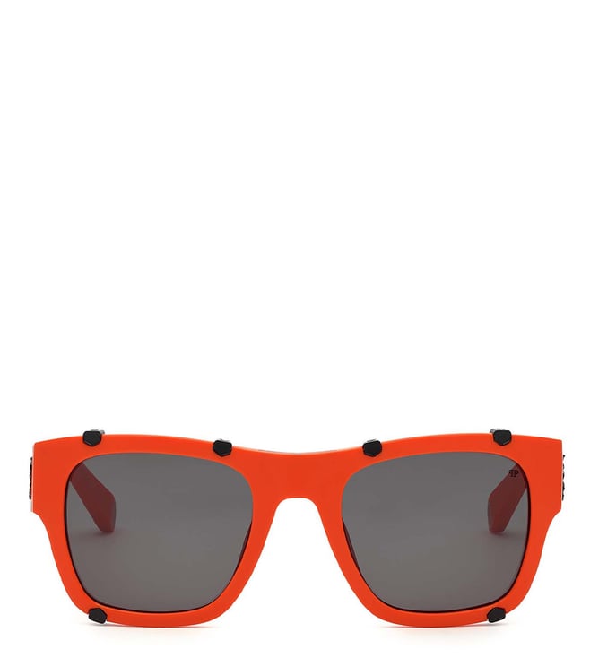 Buy IRUS Idee Silver 100% Uv Protected Square Full Rim Unisex Sunglass  Orange Mirrored Lens online