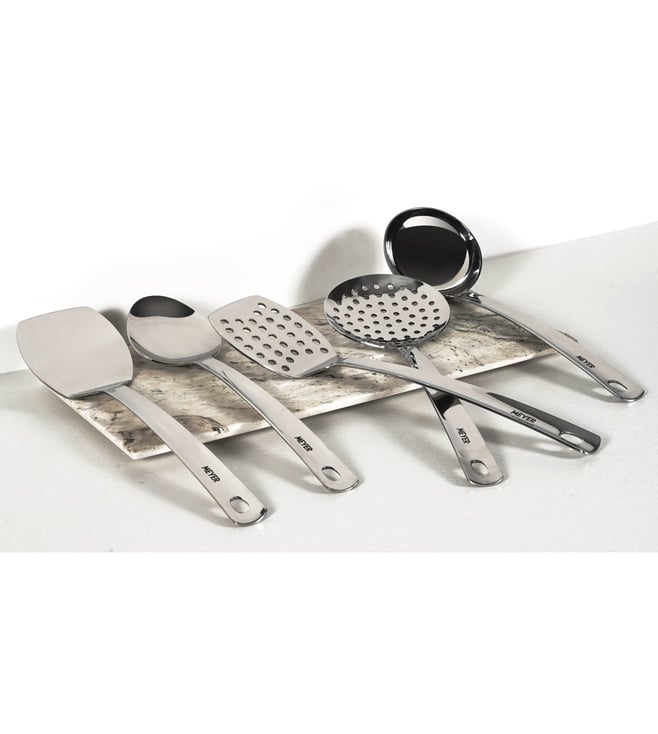 Meyer Silver Stainless Steel Small Serving Spoon