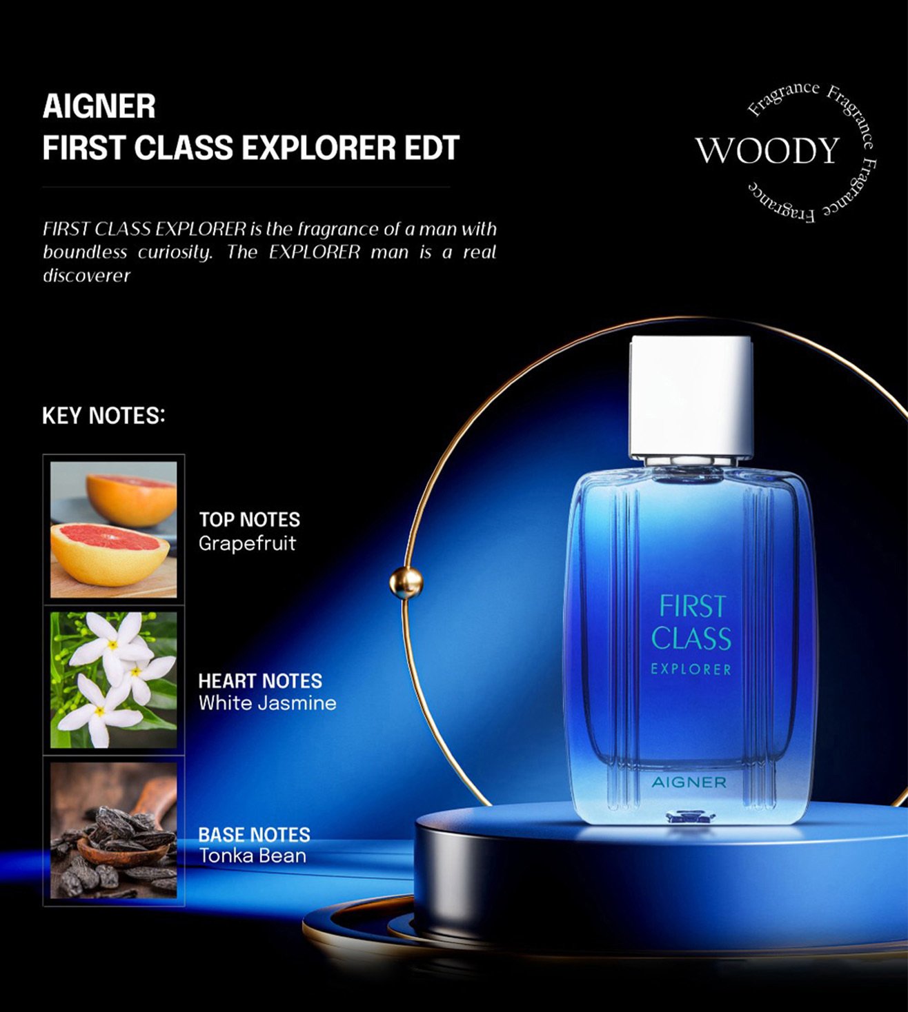 Buy Aigner First Class Explorer Eau de Toilette for Men 100 ml