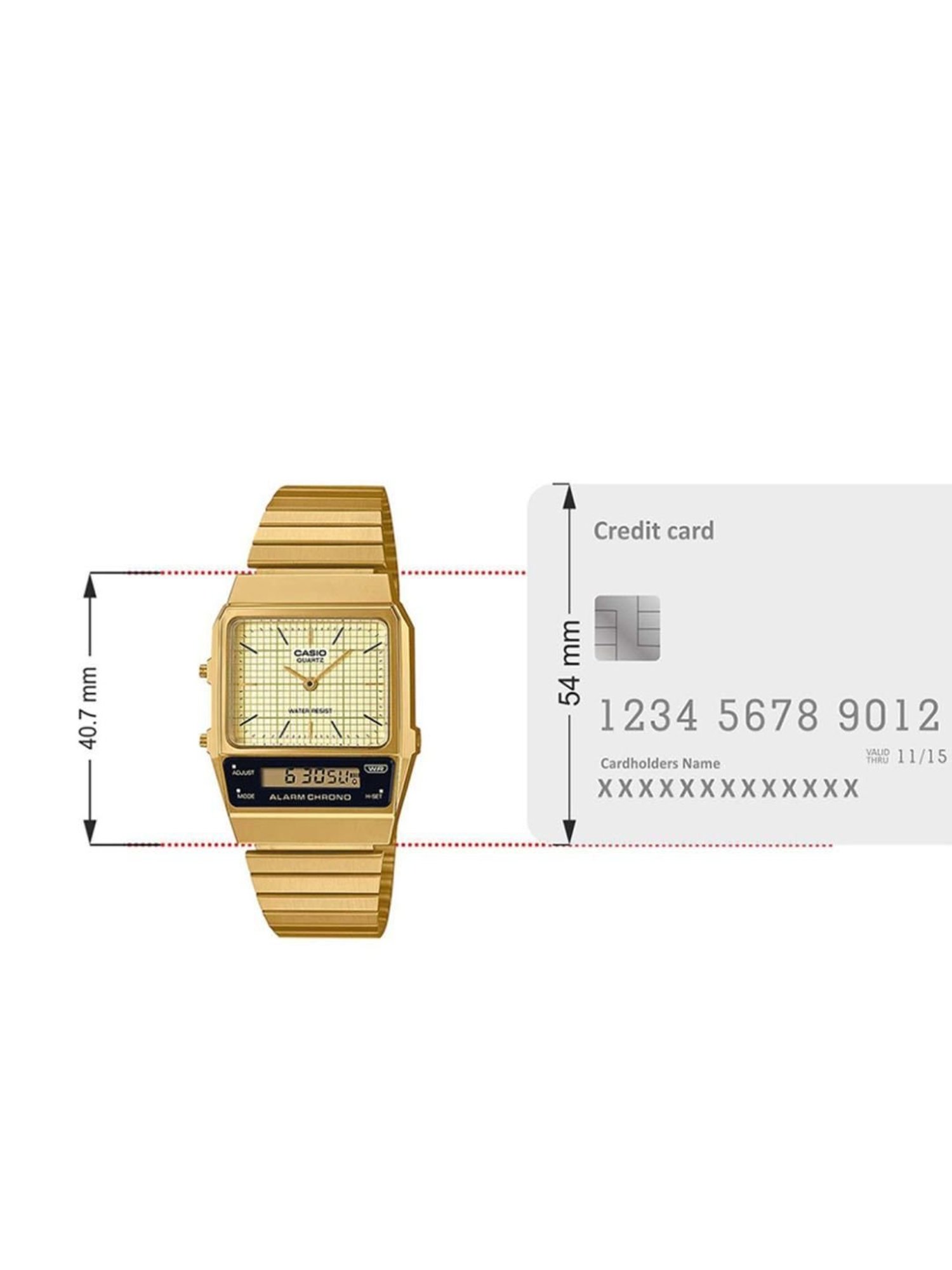Buy Casio AQ-800EG-9ADF Vintage Series Unisex Analog-Digital Watch 