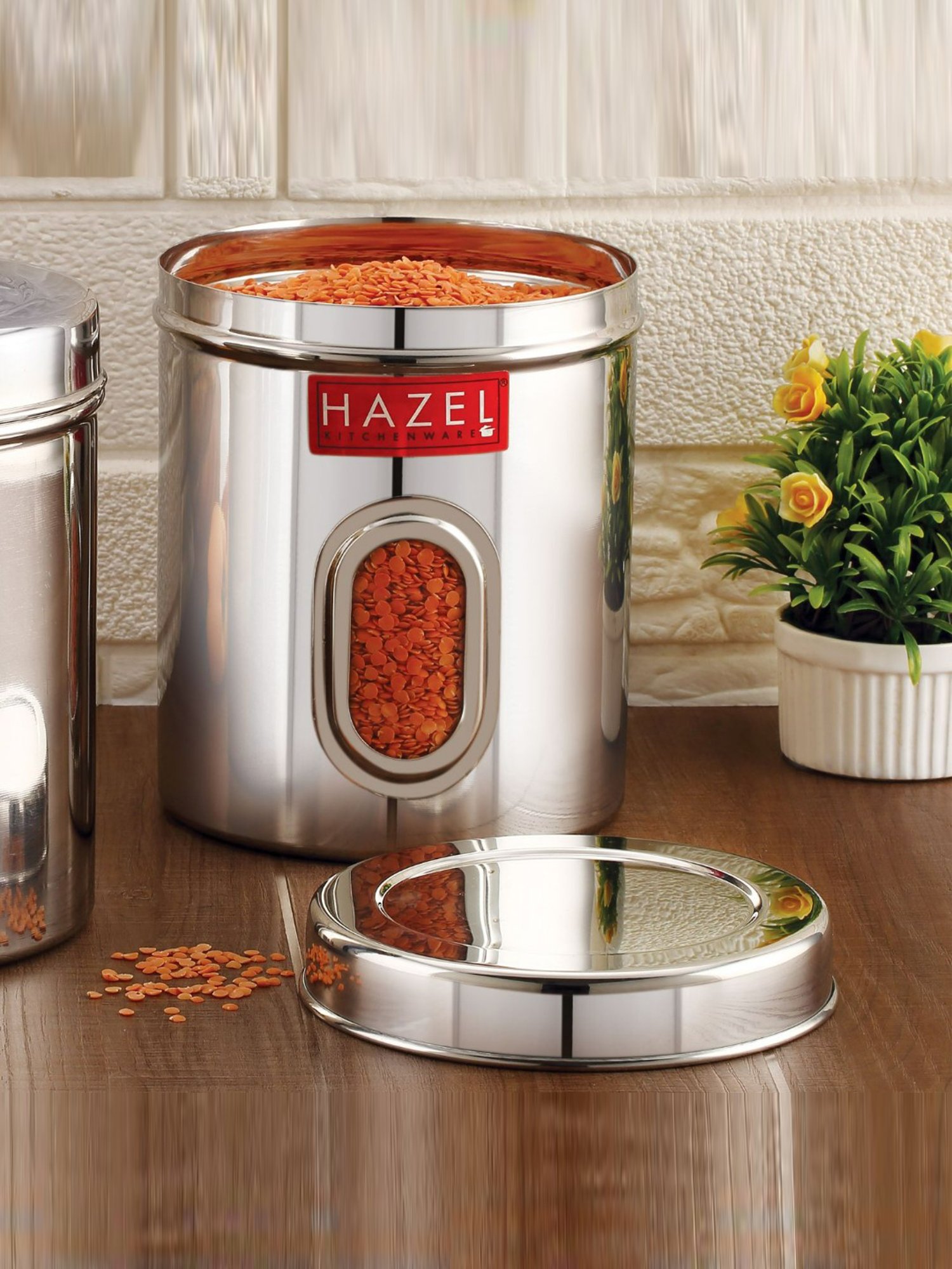 Buy HAZEL Silver Airtight Container (1.7 L) at Best Price @ Tata CLiQ
