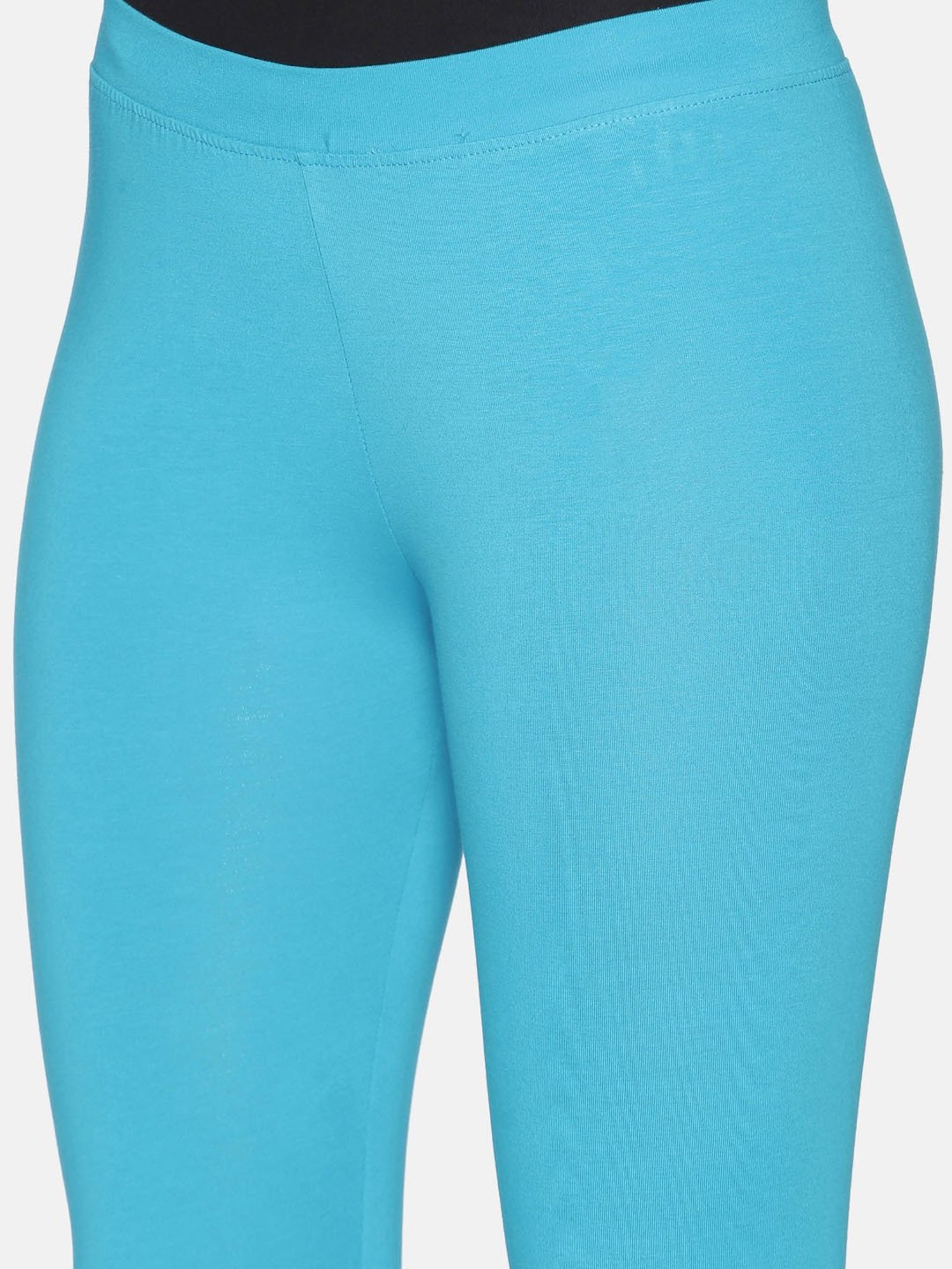 TWIN BIRDS Blue Ankle Length Leggings