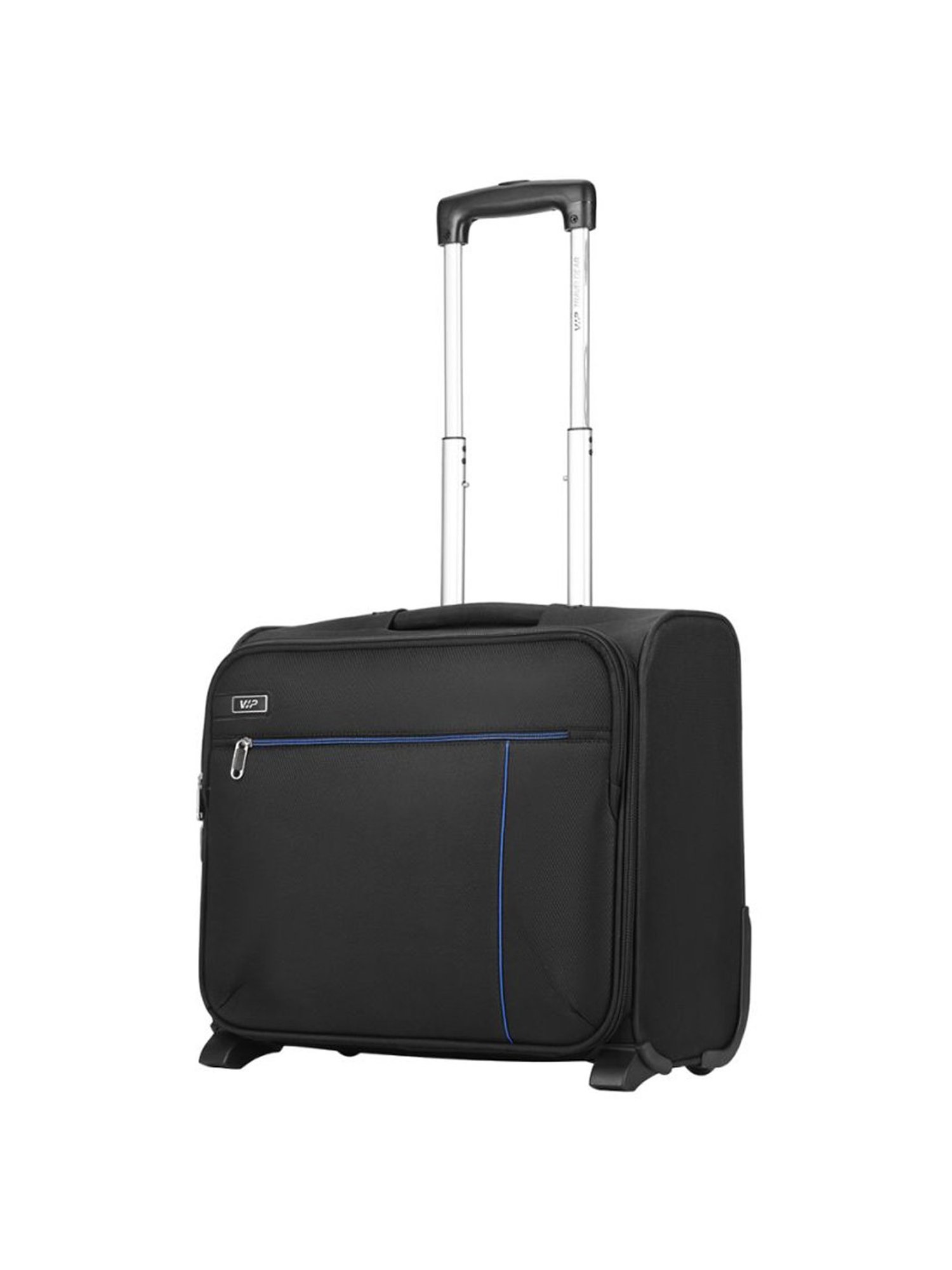 Buy VIP Alfa Black Solid Soft Overnight Trolley Bag 25 cm Online At Best Price Tata CLiQ