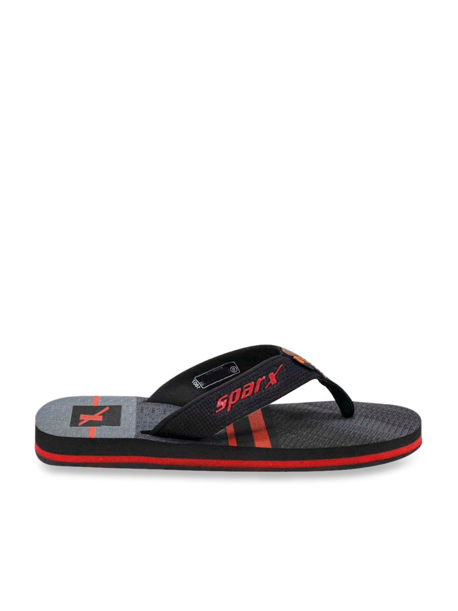 Sparx slippers red and black deals