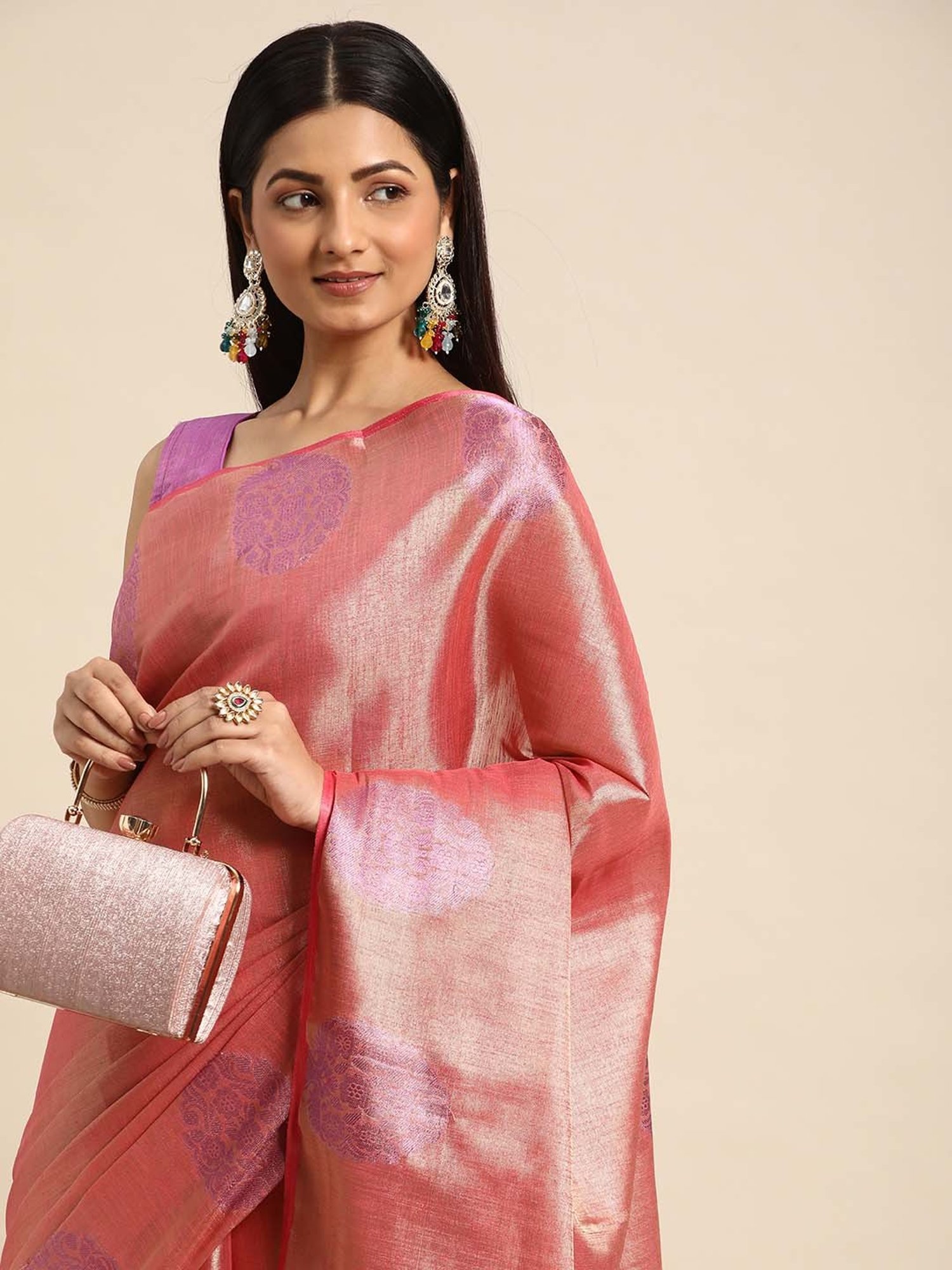 Buy Bronze Sarees for Women by Saree mall Online | Ajio.com