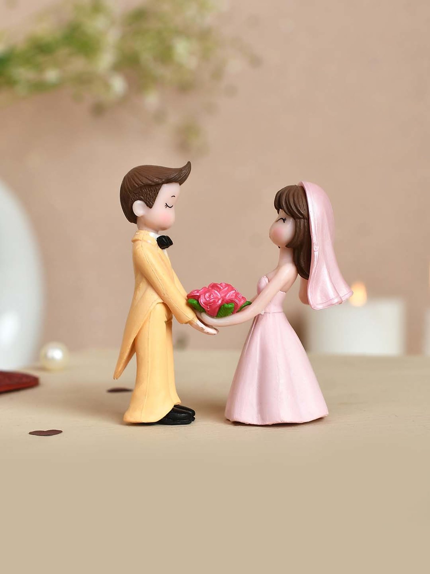 Buy Tayhaa Eternally Yours Wedding Couple Showpiece - Set of 2 at