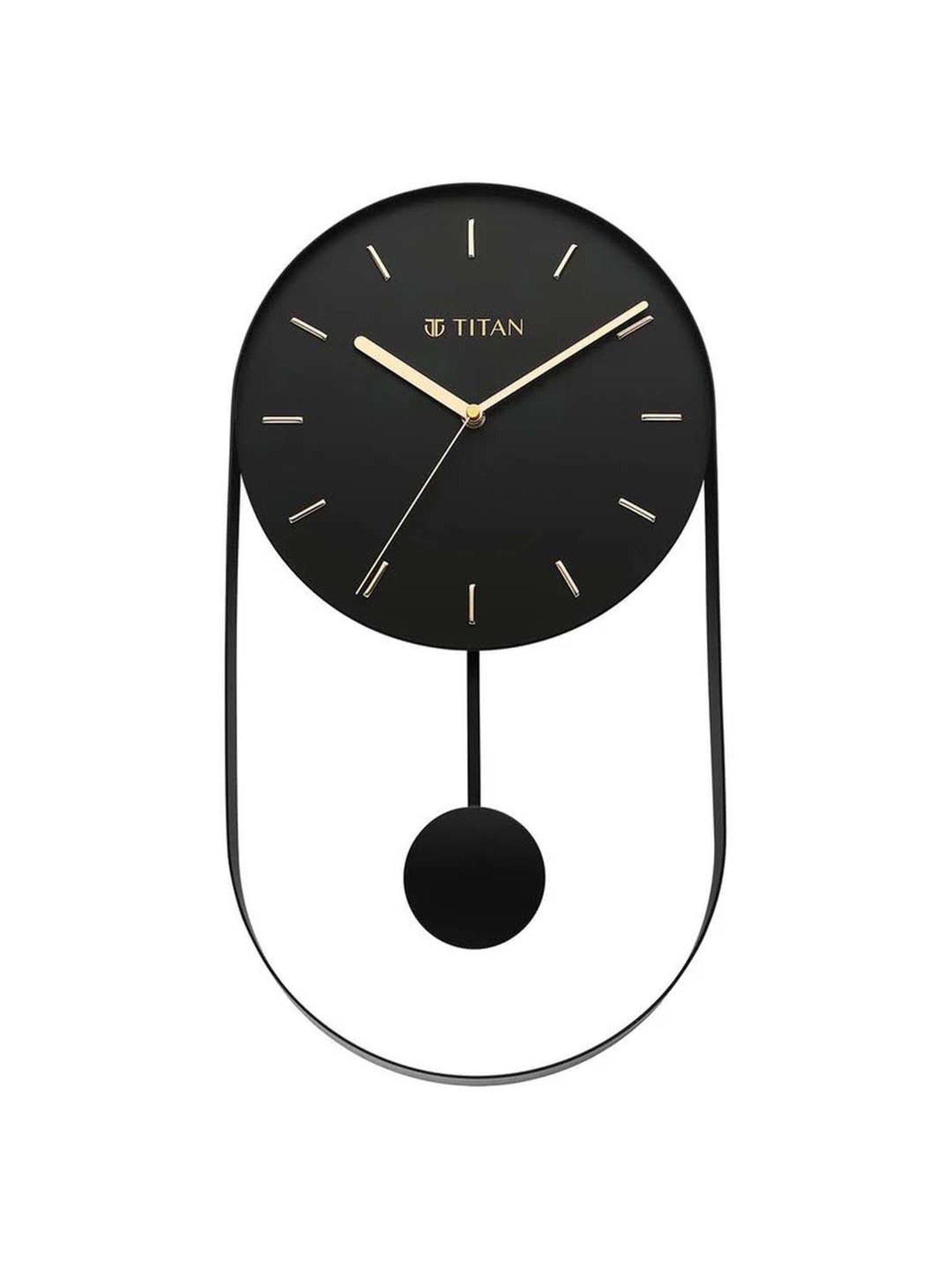 Buy Titan Modern Pendulum Clock With Silent Sweep Technology at