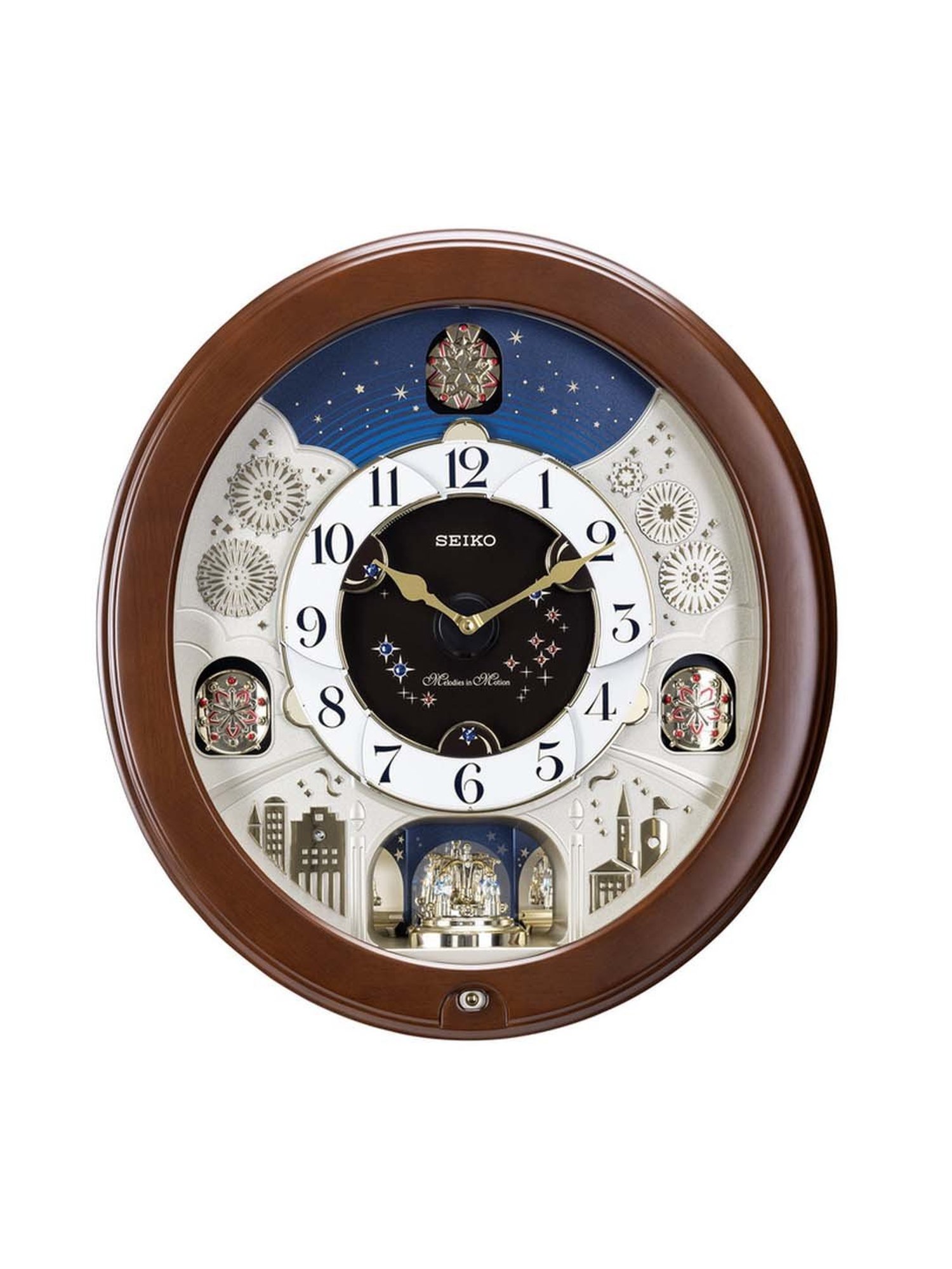Buy SEIKO Melody In Motion Oval Analog Wall Clock at Best Price