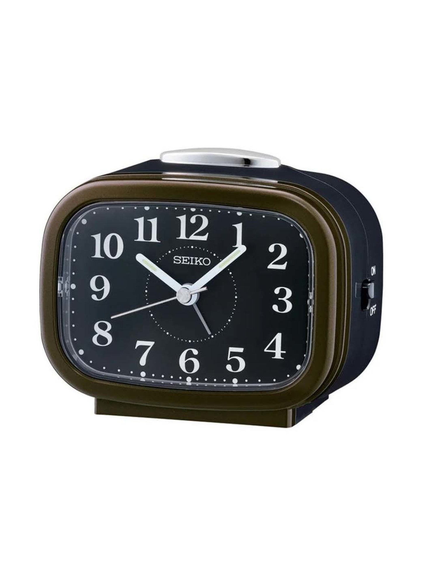 Buy SEIKO Rectangular Bell Alarm Snooze Lumibrite Table Clock at
