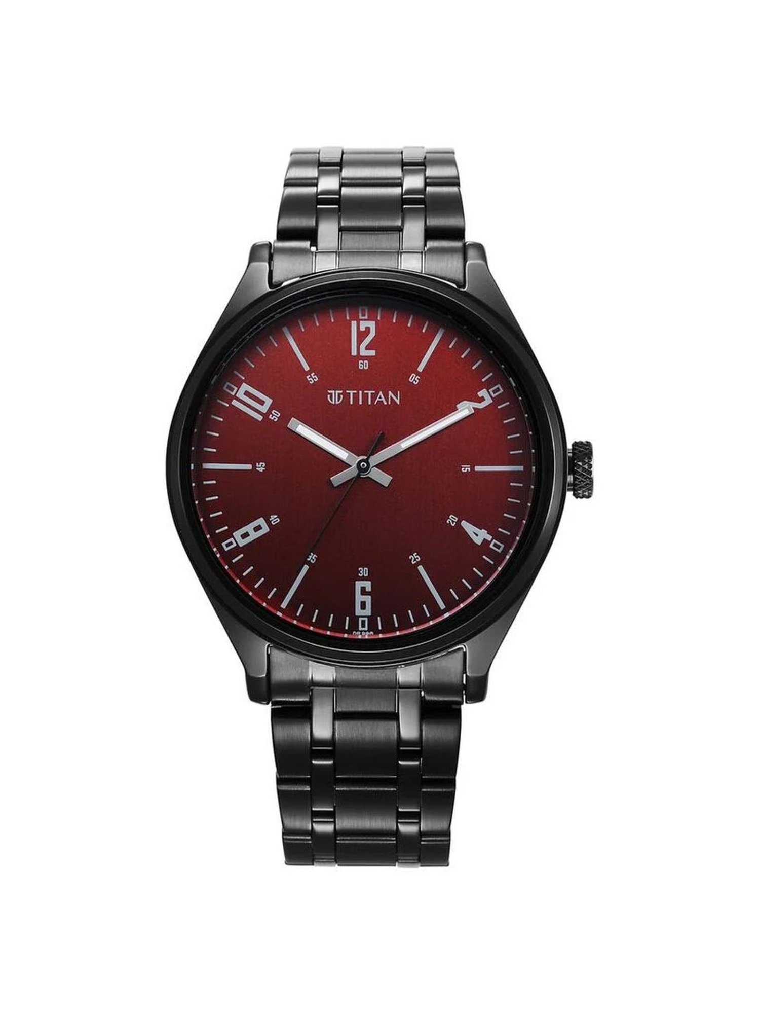 Titan black chain watches for outlet mens