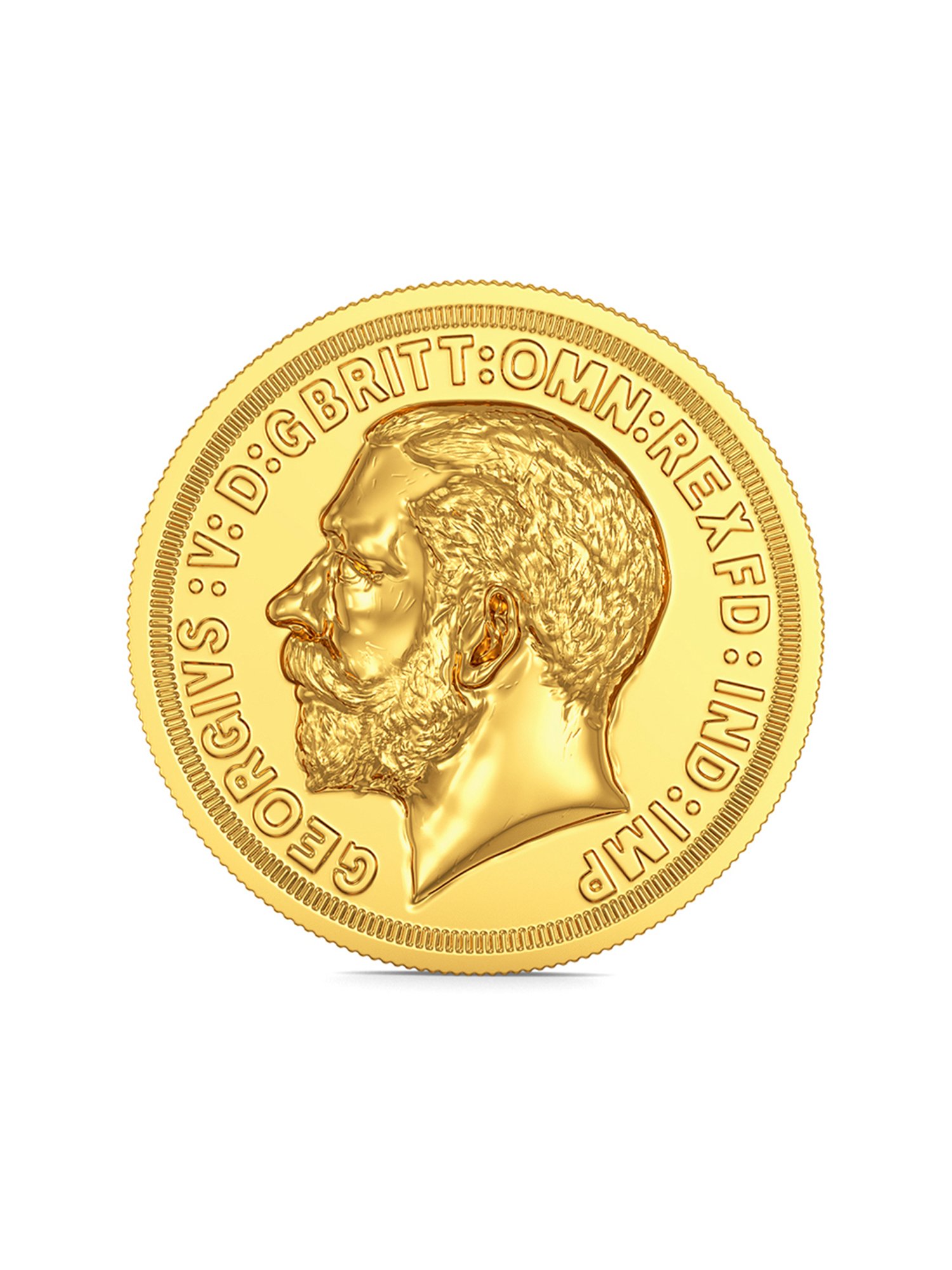 Buy Joyalukkas George Head 22k (916) 8gm Yellow Gold Coin